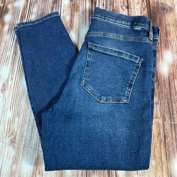 Jag Jeans VALENTINA SKINNY Size 6P/27 Blue Pull On Mid Rise Denim Pants 28x26.5 - Picture 12 of 12